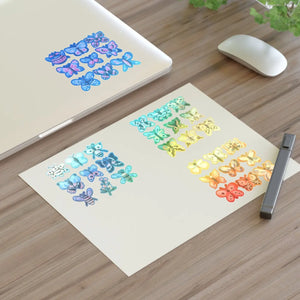 Watercolor Butterfly Sticker Sheets - Eco-friendly Gifts - Dipaliz - Decorative Stickers