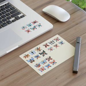 Watercolor Butterfly Sticker Sheets - Eco-friendly Gifts - Dipaliz - Decorative Stickers