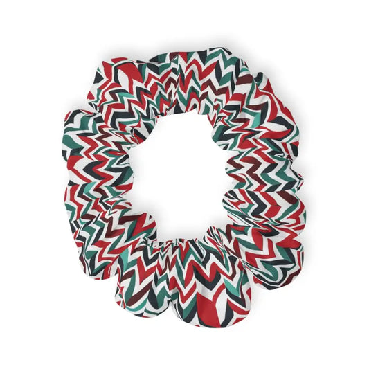 Colorful Zigzag Pattern Stylish Hair Accessories Scrunchie - 4’’ ×