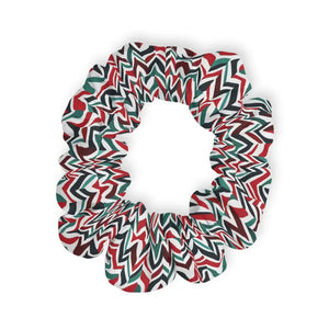 Colorful Zigzag Scrunchie - Stylish Hair Accessories - Dipaliz - 4’’ × - Ponytail Holders