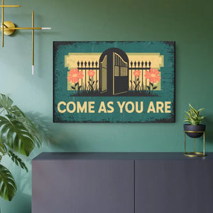 Retro Metal Art Sign - White Aluminum Vintage Decor - Dipaliz - 36″ x 24″ (horizontal) / 0.12’’ - Novelty Signs