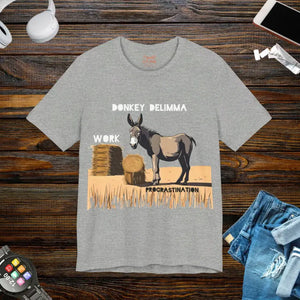 Short Sleeve Tee - Funny Work Procrastination Comfort - Dipaliz - Athletic Heather / s - T-shirts