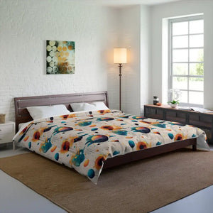 Abstract Planets and Clouds 100% Polyester Comforter - 104’’ × 88’’ - Quilts & Comforters