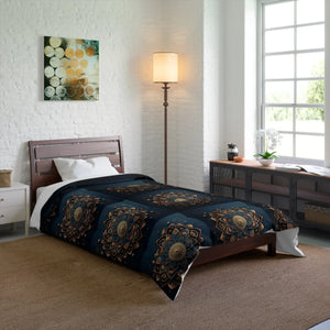 Mandal Geometric Pattern Comforter – Soft Microfiber - Dipaliz - Quilts & Comforters