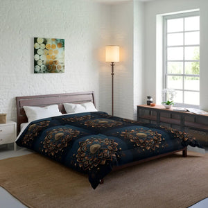 Mandal Geometric Pattern Comforter – Soft Microfiber - Dipaliz - Quilts & Comforters