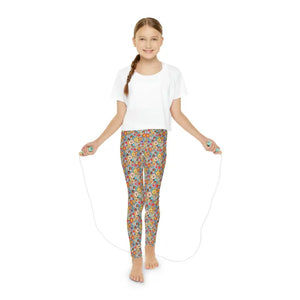 Youth Leggings - Adorable Animals Polyester Spandex - Dipaliz - 11/12 Years - Activewear