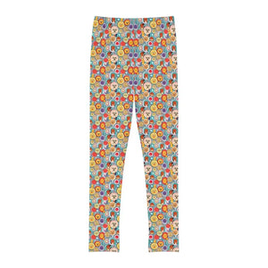 Youth Leggings - Adorable Animals Polyester Spandex - Dipaliz - Activewear