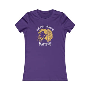 Mental Health Matters Women’s Favorite Tee by Dipaliz - s / Team Purple - T-shirts