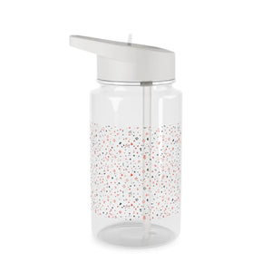 Confetti Dot Tritan Water Bottle - Clear Straw with Pink & Mint Sprinkles - Bottles