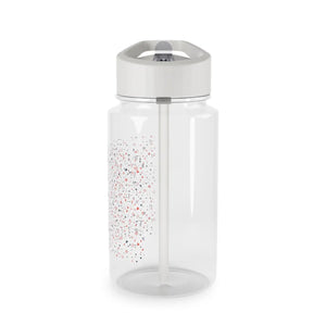Confetti Dot Tritan Water Bottle - Clear Straw with Pink & Mint Sprinkles - Bottles