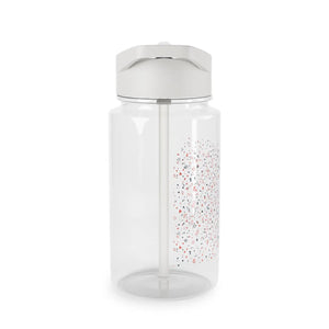 Confetti Dot Tritan Water Bottle - Clear Straw with Pink & Mint Sprinkles - Bottles