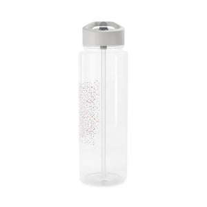 Confetti Dot Tritan Water Bottle - Clear Straw with Pink & Mint Sprinkles - Bottles