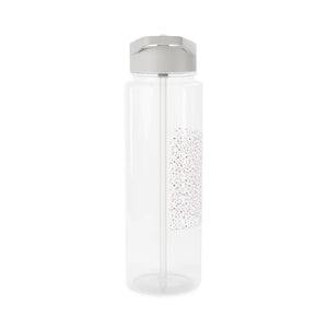 Confetti Dot Tritan Water Bottle - Clear Straw with Pink & Mint Sprinkles - Bottles