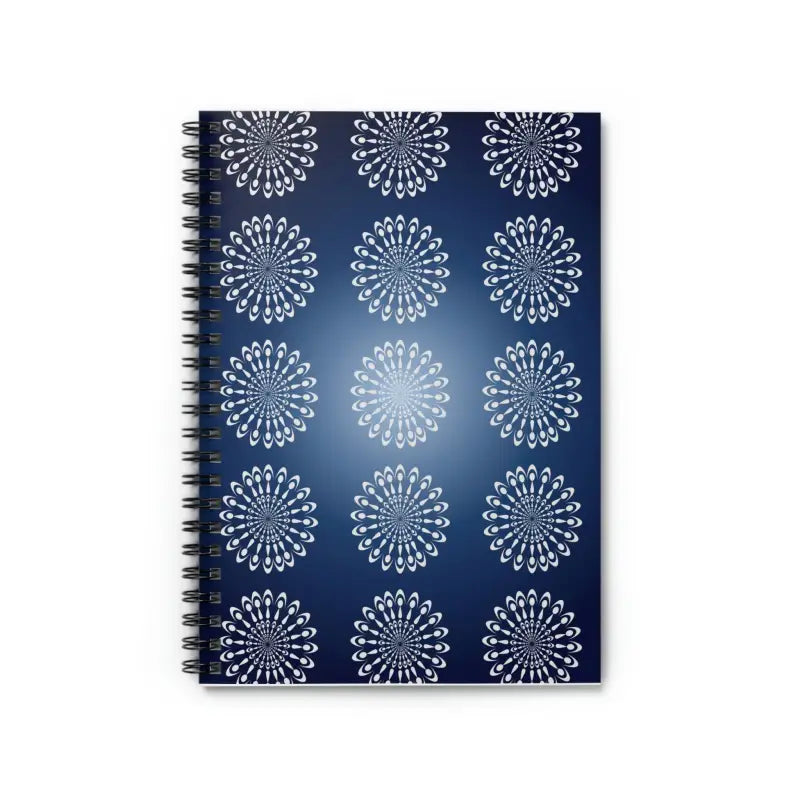 Conquer Chaos with Geometric Blue Spiral Notebook - one Size Paper Products