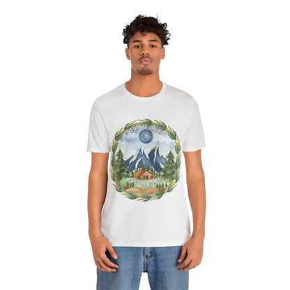 Conquer Outdoors in Style Unisex Short Sleeve Tee - Ash / s T-shirt