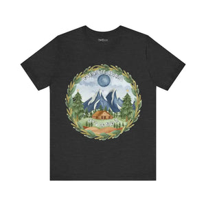 Adventure Awaits Tee - Unisex Short Sleeve Mountain Landscape - Dipaliz - T-shirts