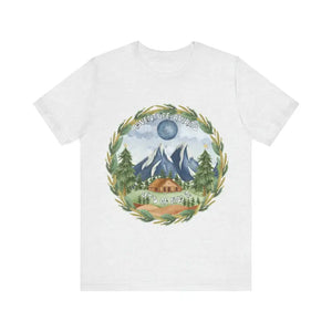 Adventure Awaits Tee - Unisex Short Sleeve Mountain Landscape - Dipaliz - T-shirts