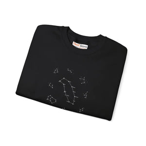Constellation Crewneck Sweatshirt - Minimal Zodiac Star Map