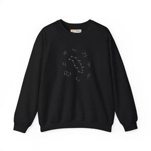 Constellation Crewneck Sweatshirt - Minimal Zodiac Star Map
