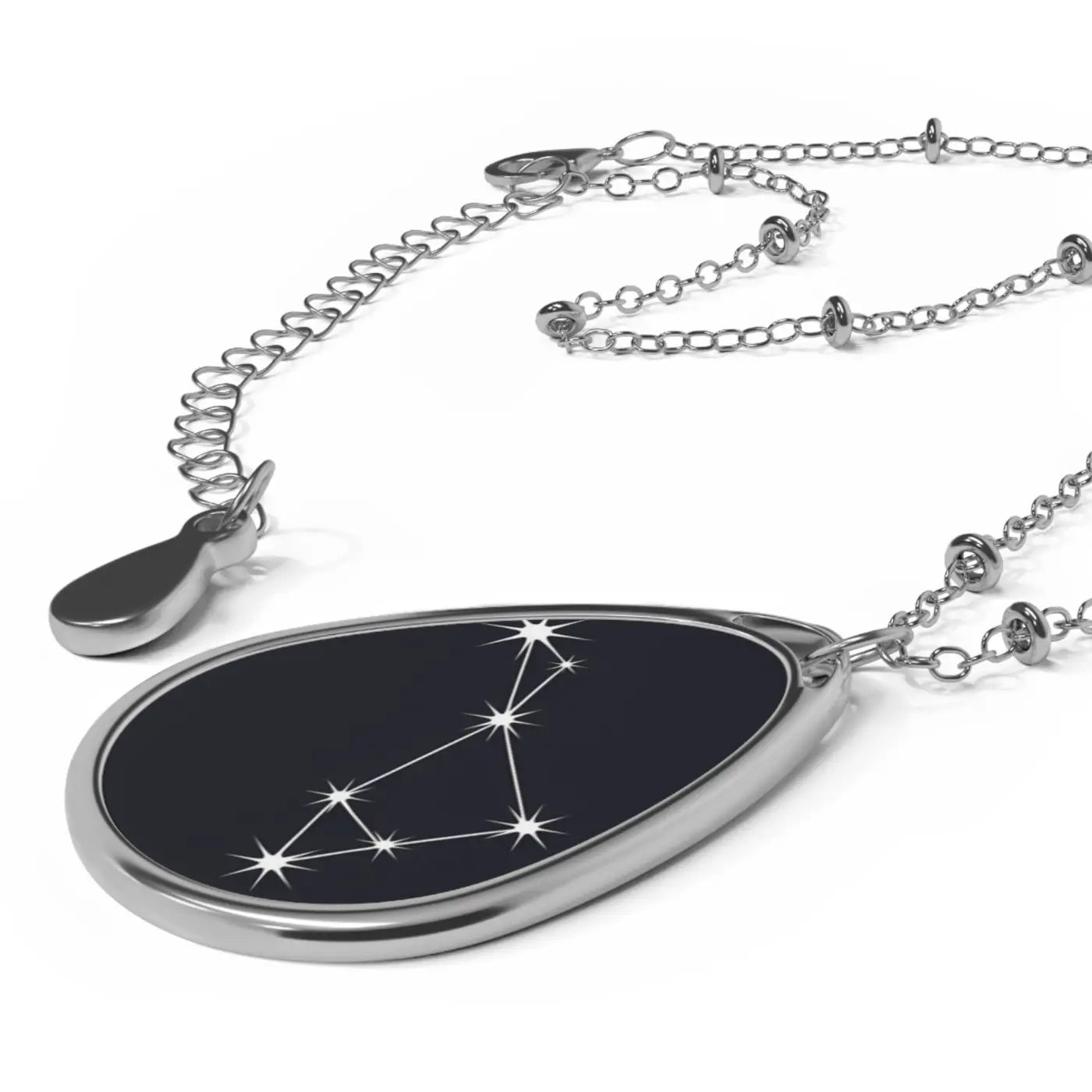 Constellation Oval Necklace - Star Map Jewelry - Dipaliz - one Size / Silver - Accessories