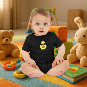 Avocado Baby Bodysuit - Premium Snap Button Gift - Dipaliz - Black / 3-6m - & Toddler Clothing