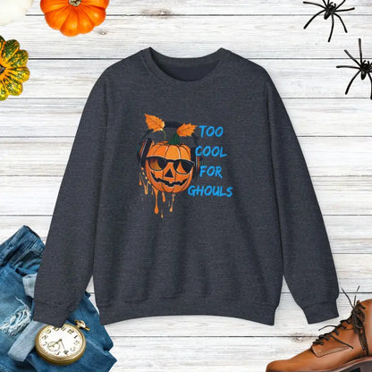 Rock the Jack o Lantern Unisex Heavy Blend Crewneck Sweatshirt - Heather Sport Dark Navy / s