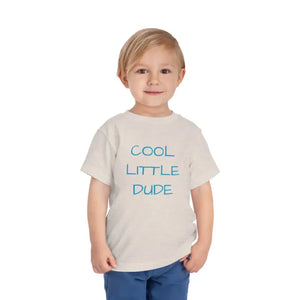 Cool Little Dude Toddler Tee - Soft Short Sleeve Style - Dipaliz - Heather Dust / 2t - Baby & Clothing