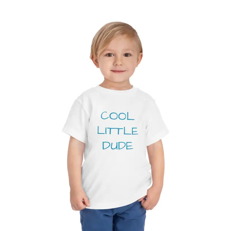 Cool Little Dude Toddler Tee: Ultimate Wardrobe Boost - White / 2t Kids Clothes