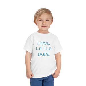 Cool Little Dude Toddler Tee - Soft Short Sleeve Style - Dipaliz - White / 2t - Baby & Clothing
