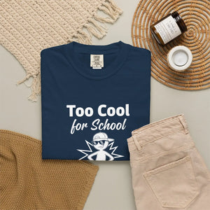 Too Cool for School T-shirt, Retro Kid Graphic Tee - T-shirts