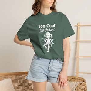 Too Cool for School T-shirt, Retro Kid Graphic Tee - T-shirts