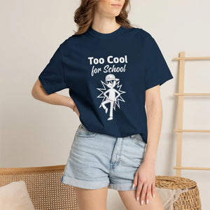 Too Cool for School T-shirt, Retro Kid Graphic Tee - T-shirts