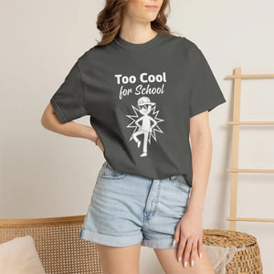 Too Cool for School T-shirt, Retro Kid Graphic Tee - T-shirts