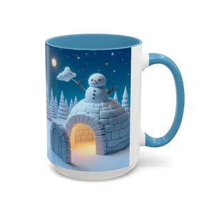 Mug - Whimsical Snowman Coffee - Colorful Joy - Dipaliz