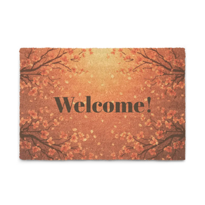 Copper Cherry Blossom Doormat – Coir Spring Mat - Dipaliz - Door Mats