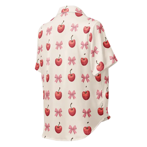 Short Sleeve Pajama Top Satin Comfort Glam Style - Dipaliz - Clothing Tops