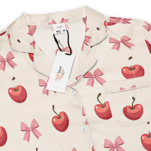 Short Sleeve Pajama Top Satin Comfort Glam Style - Dipaliz - Clothing Tops