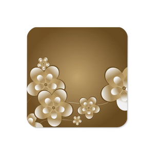 Heat Resistant White Flower Coaster - Cork Back Protection - Dipaliz - Kitchen and Dining