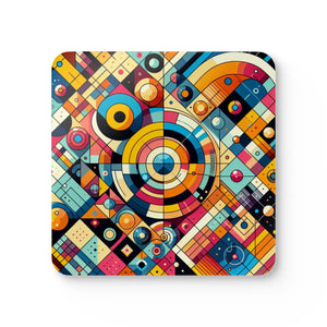 Corkwood Coaster Set Abstract Mdf 4 Pack - Dipaliz - Coasters