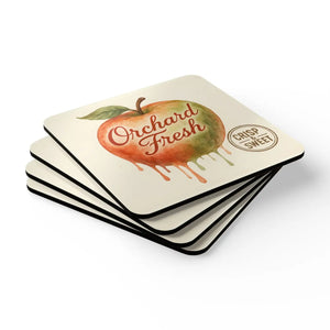 Orchard Fresh Corkwood Coaster Set – Premium Eco - Dipaliz - Coasters