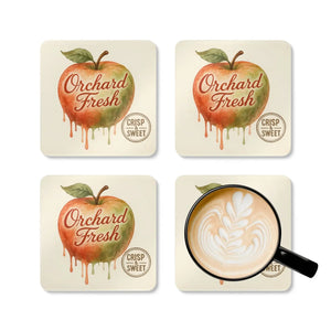 Orchard Fresh Corkwood Coaster Set – Premium Eco - Dipaliz - Coasters