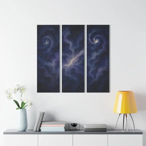 Cosmic Acrylic Wall Art Rock a Triptych Space Decor Vibe - Dipaliz - 12’’ x 36’’ (vertical) / 0.25’’ - Prints