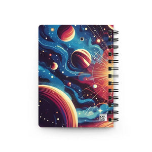 Cosmic Adventure Spiral Bound Journal Glossy Laminated Cover - Dipaliz - one Size - Journals