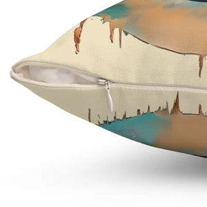 Cancer Zodiac Sign Polyester Square Pillow - Celestial Comfort - Dipaliz - Throw Pillows