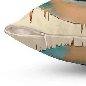 Cancer Zodiac Sign Polyester Square Pillow - Celestial Comfort - Dipaliz - Throw Pillows