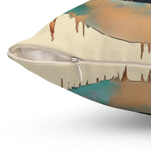 Cancer Zodiac Sign Polyester Square Pillow - Celestial Comfort - Dipaliz - Throw Pillows