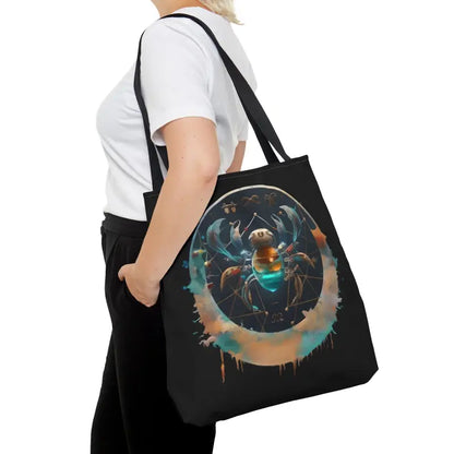 Cosmic-chic Cancer Zodiac Polyester Tote Bag - Large Bags