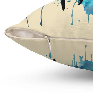 Cancer Zodiac Sign Spun Polyester Square Pillow - Dipaliz - Throw Pillows