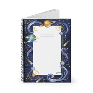 Cosmic Constellation Spiral Notebook - 6x8 Ruled Paper - Dipaliz - Journals