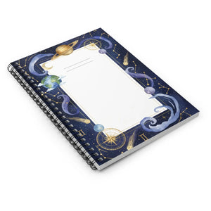 Cosmic Constellation Spiral Notebook - 6x8 Ruled Paper - Dipaliz - Journals